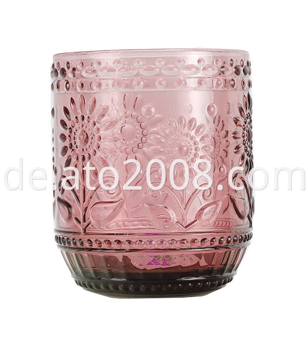 sunflower tumbler glass-purple